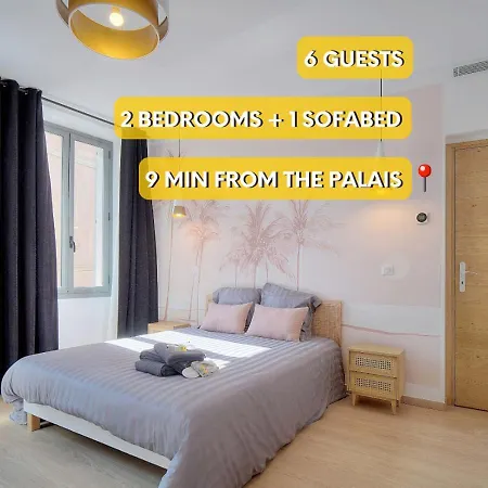 Superb Flat With 2 Bedrooms Near Palais Croisette 3p2 * Cannes